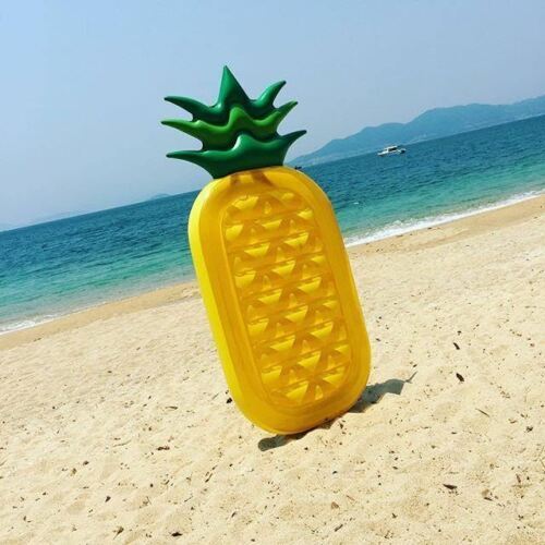Giant 76" Inflatable Pineapple Pool Party Float Raft Summer Outdoor Swimming for 